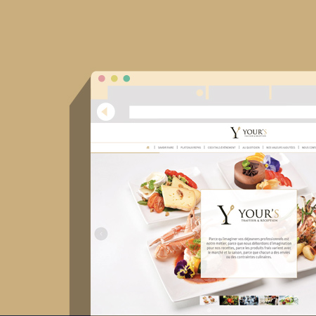 Site internet – Your's Traiteur Réception